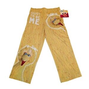 Brief Insanity Briefly Kids Sesame Street Big Bird Lounge Pajama Pants 5T NWT